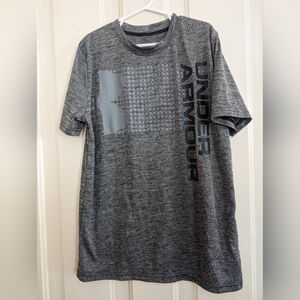 Under Armour Active Shirt Youth L Gray and Black